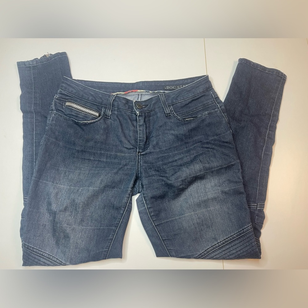 Rockstar Sushi Skinny Jeans With Zipper Ankles Size Small